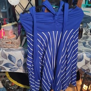 Catalina Royal Blue and White Striped Blouse